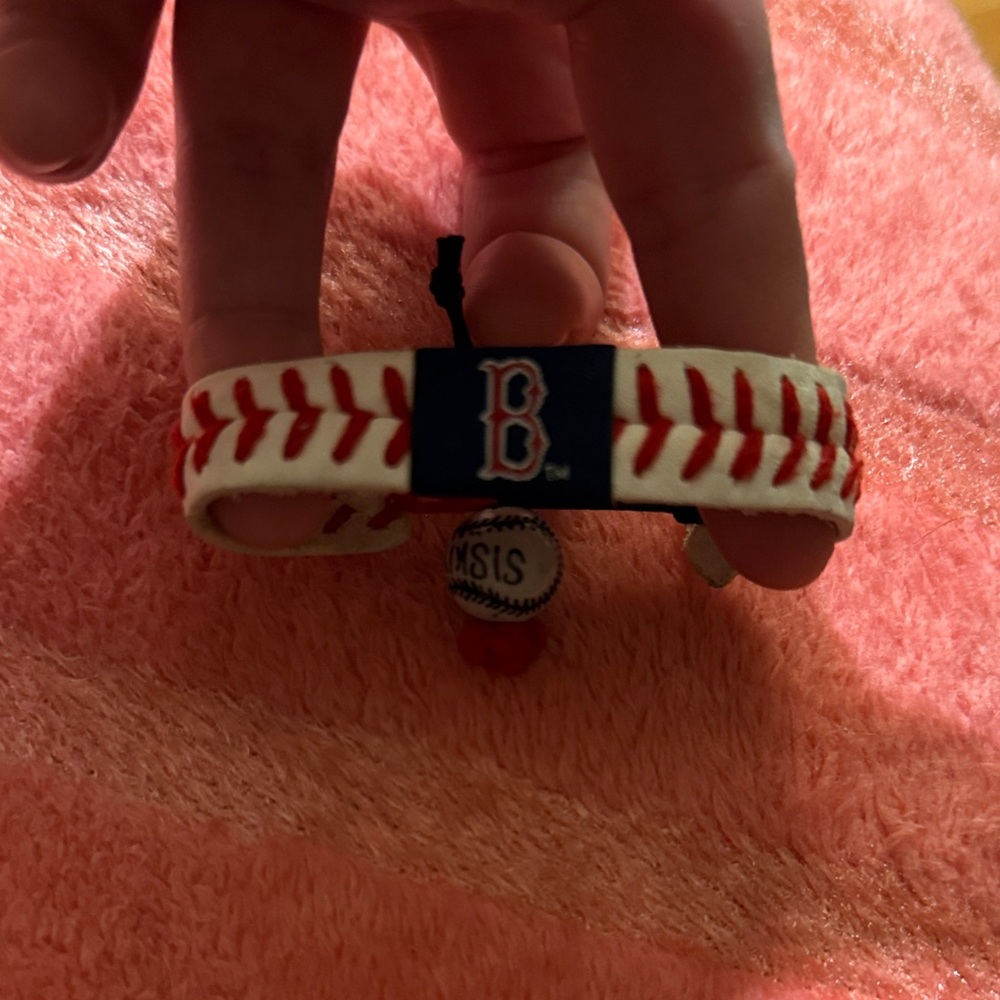 Gamewear Boston Red Sox Baseball Stitch Bracelet with Team Logo